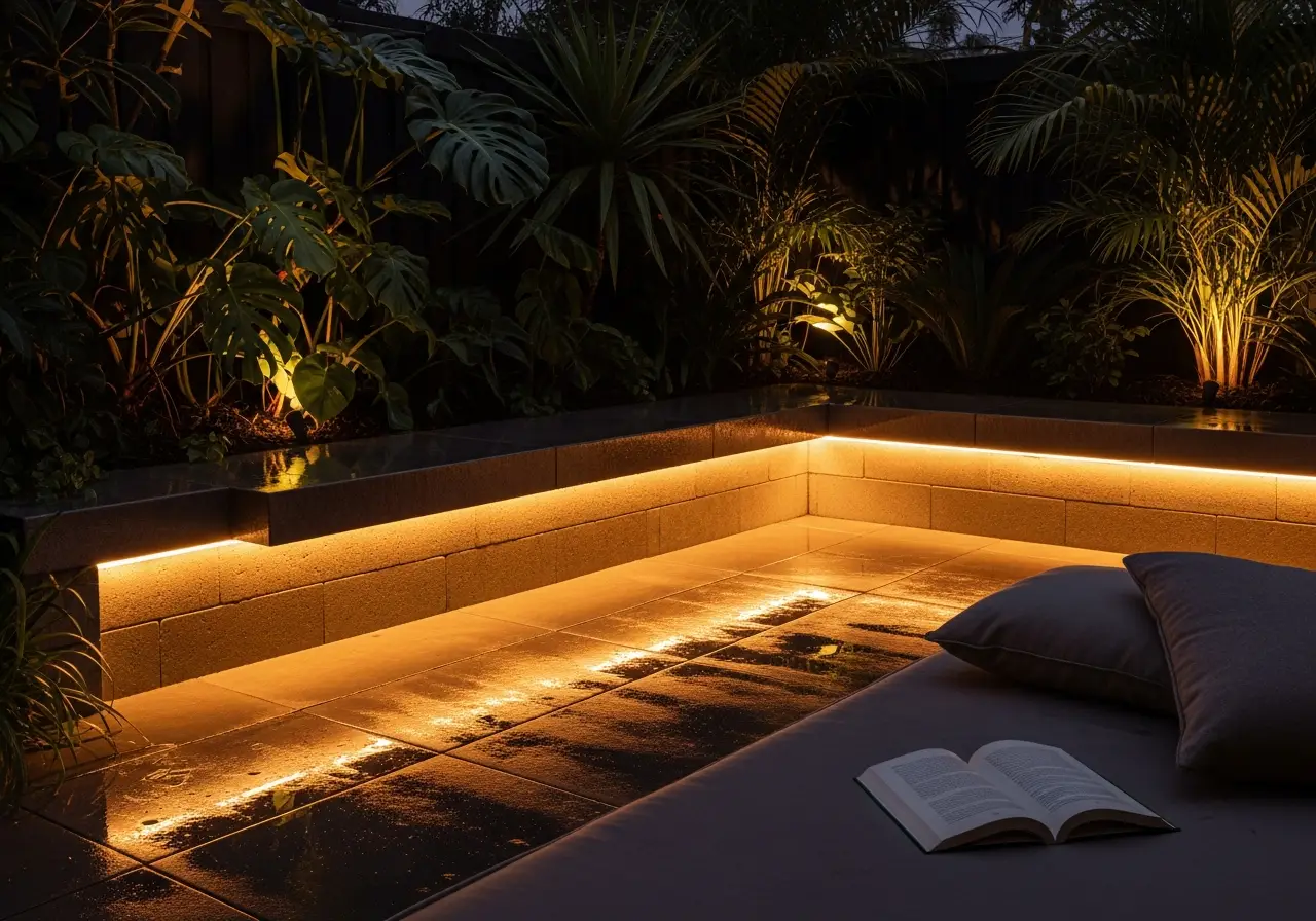 Tropical & Humid outdoor LED lighting application at dusk